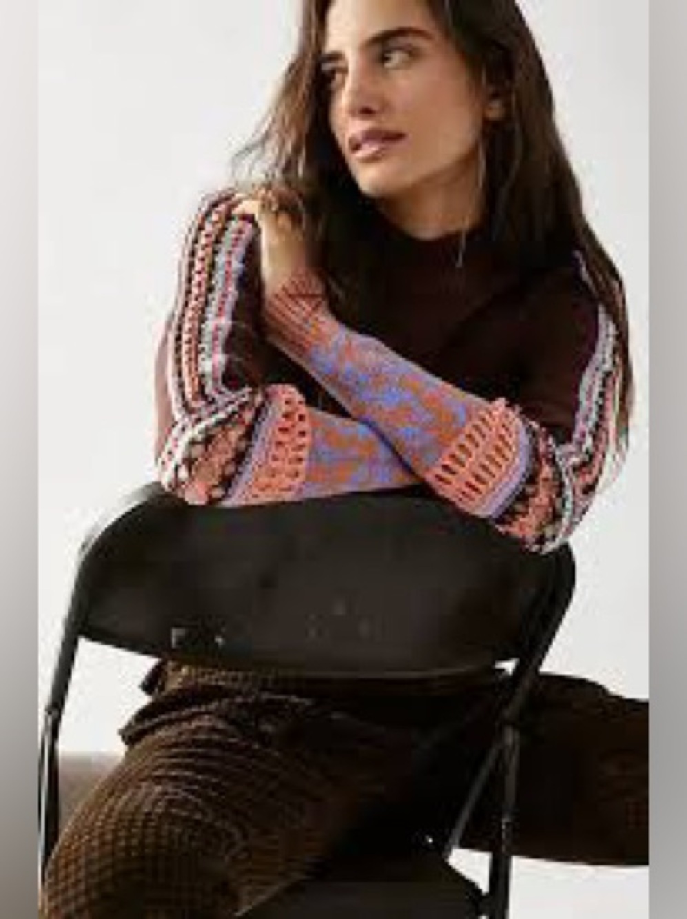 Free People Switch It Up Cuff Thermal Top L NWT